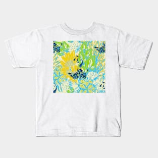 floral peacock Kids T-Shirt